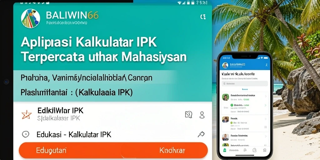 Tampilan antarmuka BALIWIN66 yang sederhana dan fungsional untuk kalkulasi IPK.