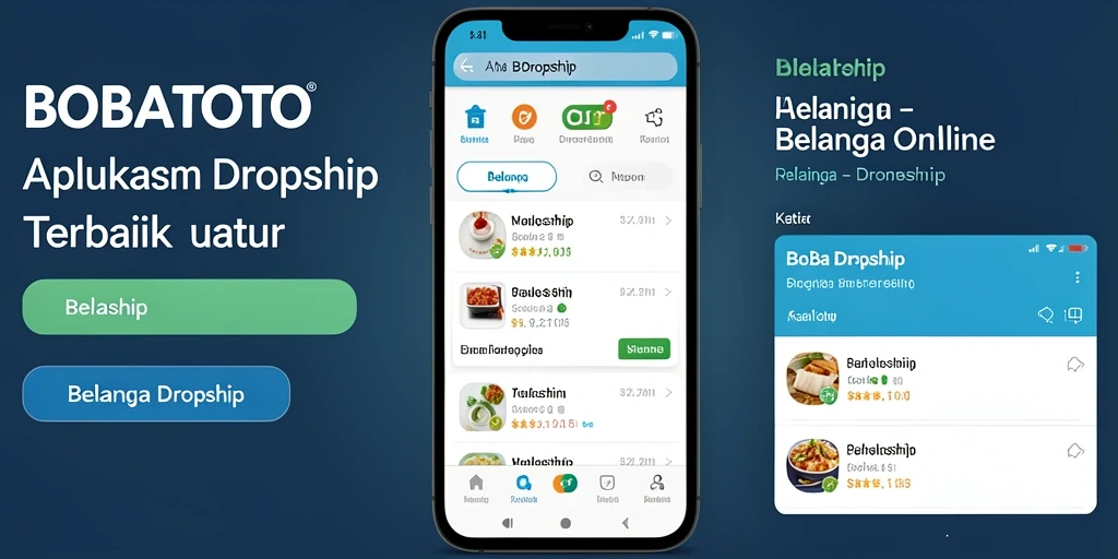 Antarmuka BOBATOTO untuk memudahkan transaksi Dropship.