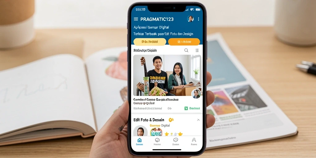 Antarmuka aplikasi PRAGMATIC123 menampilkan alat desain yang lengkap dan mudah digunakan.