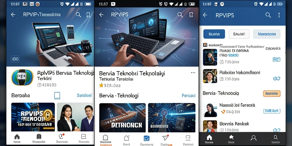 Antarmuka RPVIP5 yang modern dan informatif.