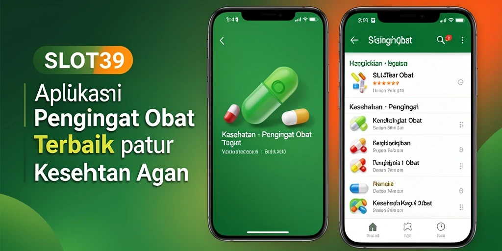 Antarmuka aplikasi SLOT39 yang user-friendly untuk pengingat obat.