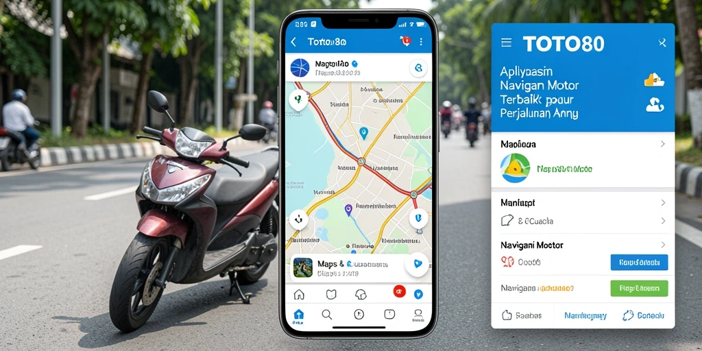Antarmuka pengguna TOTO80 yang ramah untuk navigasi motor.