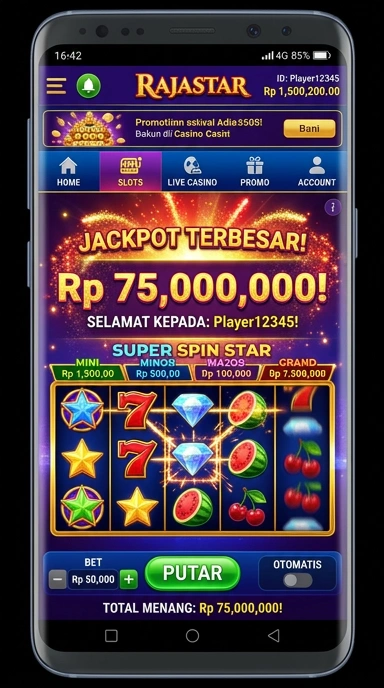 rajastar tampilan beranda