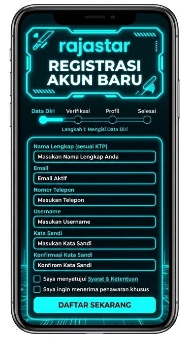 Buat Akun Baru Rajastar untuk Android dengan Mudah