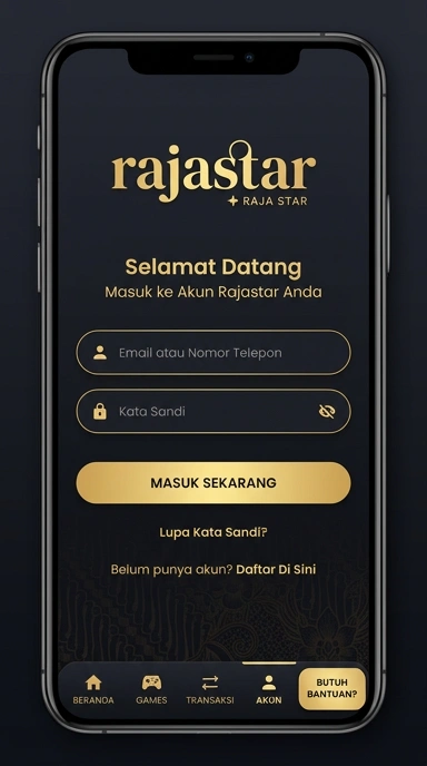 Masuk Akun Rajastar untuk Pengguna Android Indonesia